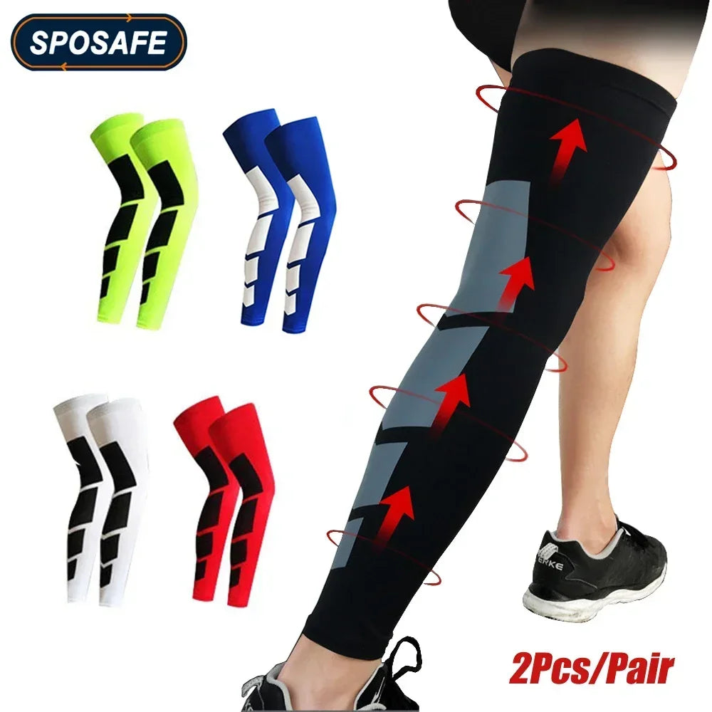Manchons de Compression Longs pour Jambes