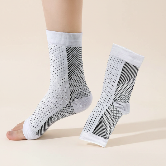 Chaussette blanc noir